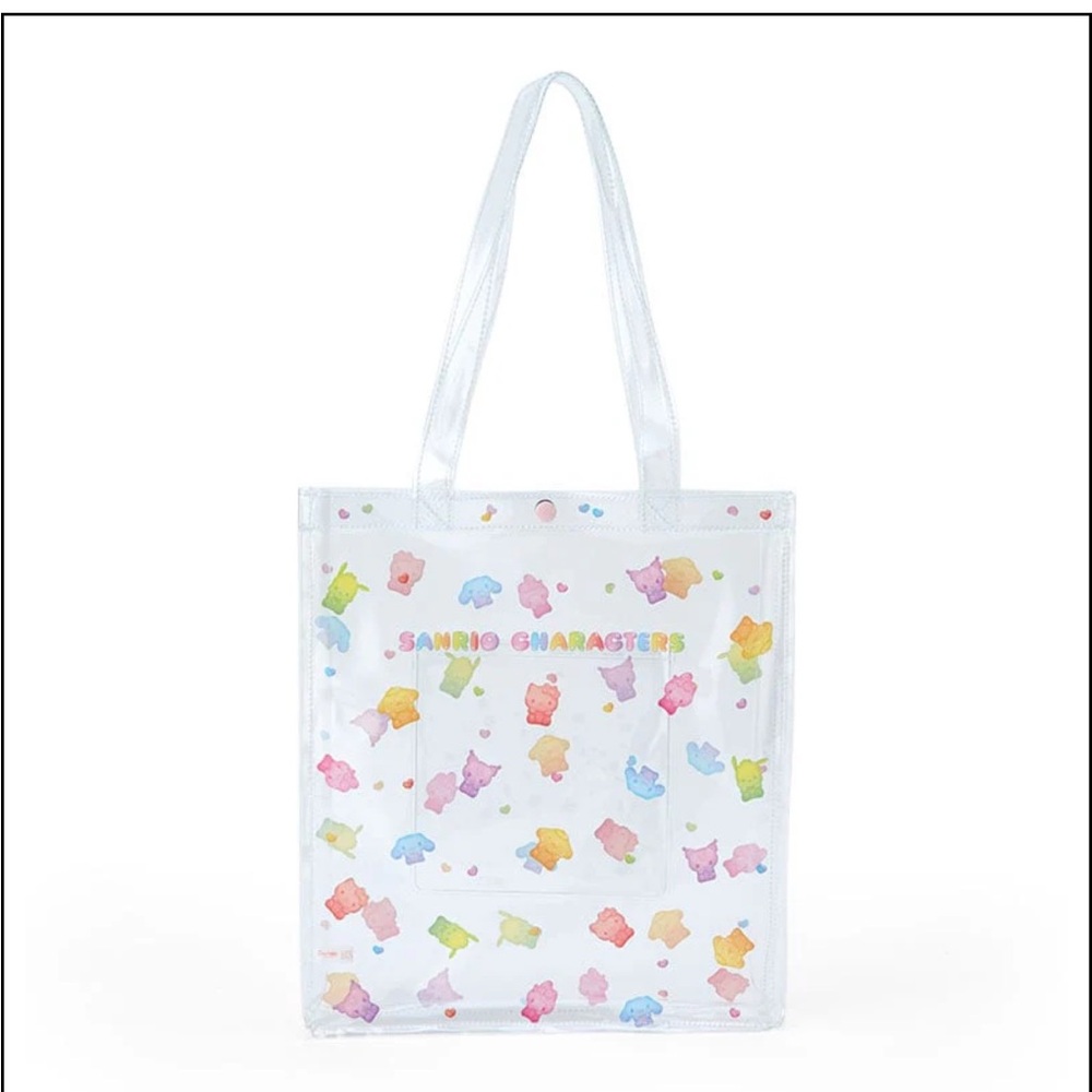 New hello kitty clear gummy candy tote